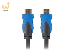 Kabel Lanberg CA-HDMI-20CU-0018-BK (HDMI M - HDMI M; 1,8m; kolor czarny)