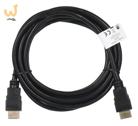 Kabel Lanberg CCS CA-HDMI-11CC-0030-BK (HDMI M - HDMI M; 3m; kolor czarny) Kabel Lanberg CCS CA-HDMI-11CC-0030-BK (HDMI M - HDMI M; 3m; kolor czarny)