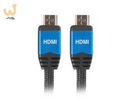 Kabel Lanberg Premium CA-HDMI-20CU-0018-BL (HDMI M - HDMI M; 1,8m; kolor czarny)