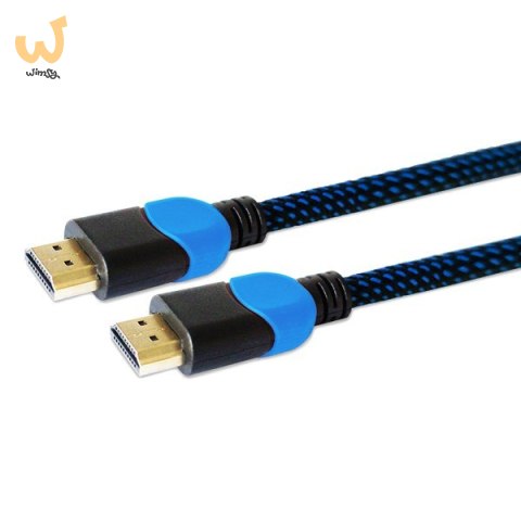 Kabel SAVIO GCL-05 (HDMI M - HDMI M; 3m; kolor czarno-niebieski) Kabel SAVIO GCL-05 (HDMI M - HDMI M; 3m; kolor czarno-niebieski)