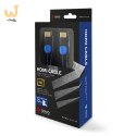 Kabel SAVIO GCL-05 (HDMI M - HDMI M; 3m; kolor czarno-niebieski)