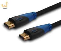 Kabel SAVIO cl-49 (HDMI M - HDMI M; 5m; kolor czarny)