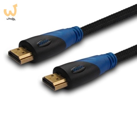 Kabel SAVIO cl-49 (HDMI M - HDMI M; 5m; kolor czarny) Kabel SAVIO cl-49 (HDMI M - HDMI M; 5m; kolor czarny)