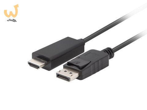 LANBERG KABEL DISPLAYPORT (M) V1.1->HDMI (M) 1.8M CA-DPHD-11CC-0018-BK LANBERG KABEL DISPLAYPORT (M) V1.1->HDMI (M) 1.8M CA-DPHD-11CC-0018-BK
