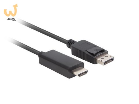 LANBERG KABEL DISPLAYPORT (M) V1.1->HDMI (M) 1.8M CA-DPHD-11CC-0018-BK LANBERG KABEL DISPLAYPORT (M) V1.1->HDMI (M) 1.8M CA-DPHD-11CC-0018-BK