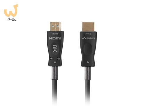 LANBERG KABEL HDMI M/M V2.1 20M 8K OPTYCZNY AOC CA-HDMI-30FB-0200-BK LANBERG KABEL HDMI M/M V2.1 20M 8K OPTYCZNY AOC CA-HDMI-30FB-0200-BK