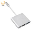 MACLEAN ADAPTER USB 3.1 C-HDMI 4K + USB 3.0 + USB C MCTV-840