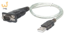 MANHATTAN KONWERTER ADAPTER USB NA RS232/COM/DB9 M