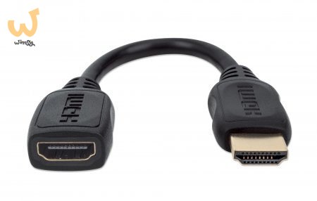 MANHATTAN PRZEDŁUŻACZ KABEL HDMI-HDMI 2.0 M/F 20CM MANHATTAN PRZEDŁUŻACZ KABEL HDMI-HDMI 2.0 M/F 20CM
