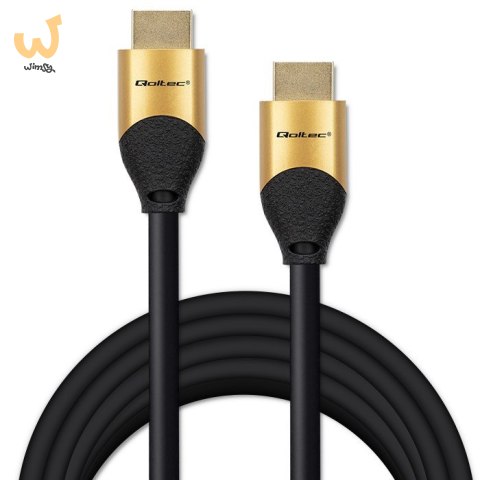 QOLTEC KABEL HDMI V2.1 ULTRA HIGH SPEED 8K | 60HZ | 26AWG | GOLD | 5M QOLTEC KABEL HDMI V2.1 ULTRA HIGH SPEED 8K | 60HZ | 26AWG | GOLD | 5M