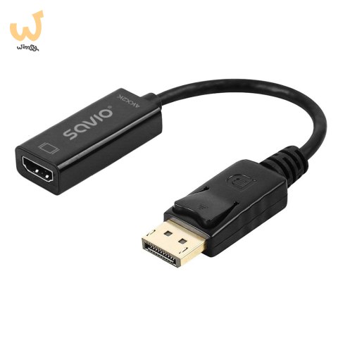 SAVIO ADAPTER DISPLAYPORT (M) V1.2 - HDMI A (F) V1.4, 4K AK-62 SAVIO ADAPTER DISPLAYPORT (M) V1.2 - HDMI A (F) V1.4, 4K AK-62