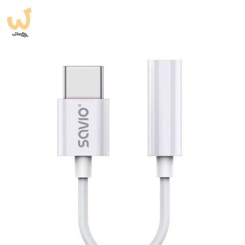 SAVIO ADAPTER USB-C - MINI JACK 3,5 MM (F) AK-51 SAVIO ADAPTER USB-C - MINI JACK 3,5 MM (F) AK-51