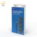 SAVIO AK-57 3-PORTOWY HUB USB-C Z ADAPTEREM RJ-45
