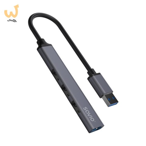 SAVIO HUB USB-A - 3 X USB-A 2.0, 1 X USB-A 3.0, SZARY AK-70 SAVIO HUB USB-A - 3 X USB-A 2.0, 1 X USB-A 3.0, SZARY AK-70