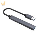 SAVIO HUB USB-A - 3 X USB-A 2.0, 1 X USB-A 3.0, SZARY AK-70