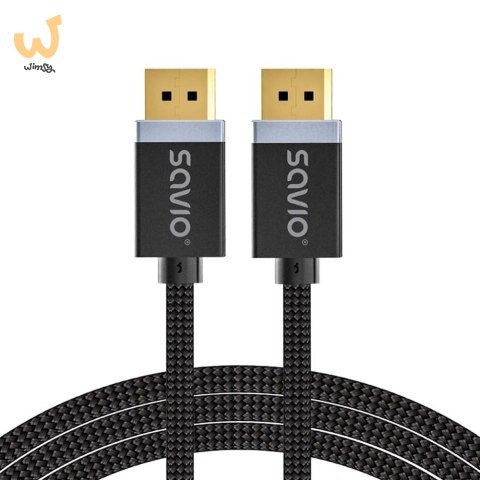 SAVIO KABEL DISPLAYPORT M - DISPLAYPORT M, V1.4, 3M, CZARNY, CL-176 SAVIO KABEL DISPLAYPORT M - DISPLAYPORT M, V1.4, 3M, CZARNY, CL-176