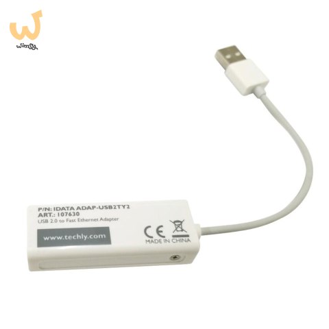 TECHLY KARTA SIECIOWA ADAPTER USB-A 2.0 NA RJ45 10 TECHLY KARTA SIECIOWA ADAPTER USB-A 2.0 NA RJ45 10