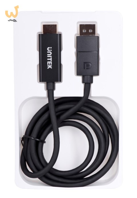 UNITEK ADAPTER KABEL DP 1.2 - HDMI, 4K 60HZ, 1,9M UNITEK ADAPTER KABEL DP 1.2 - HDMI, 4K 60HZ, 1,9M