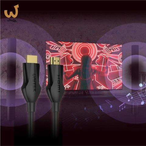 UNITEK KABEL HDMI 2.1 8K, 4K@120HZ, C11060BK-1M UNITEK KABEL HDMI 2.1 8K, 4K@120HZ, C11060BK-1M
