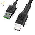 GREEN CELL KABEL KABGC05 KABEL GREEN CELL GC RAY USB - LIGHTNING 120CM, BIAŁY LED, SZYBKIE ŁADOWANIE