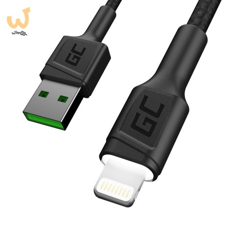 GREEN CELL KABEL KABGC05 KABEL GREEN CELL GC RAY USB - LIGHTNING 120CM, BIAŁY LED, SZYBKIE ŁADOWANIE GREEN CELL KABEL KABGC05 KABEL GREEN CELL GC RAY USB - LIGHTNING 120CM, BIAŁY LED, SZYBKIE ŁADOWANIE