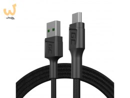 GREEN CELL KABEL KABGC20 GC POWERSTREAM USB-A - MICRO USB 120CM, SZYBKIE ŁADOWANIE ULTRA CHARGE, QC 3.0
