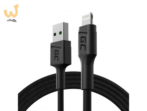 GREEN CELL KABEL KABGC21 GC POWERSTREAM USB-A - LIGHTNING 120CM, SZYBKIE ŁADOWANIE GREEN CELL KABEL KABGC21 GC POWERSTREAM USB-A - LIGHTNING 120CM, SZYBKIE ŁADOWANIE
