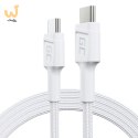 GREEN CELL KABEL KABGC30W GC POWERSTREAM USB-C - USB-C 120CM, POWER DELIVERY 60W, ULTRA CHARGE, QC 3.0, BIAŁY