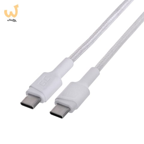 GREEN CELL KABEL KABGC31W GC POWERSTREAM USB-C - USB-C 30CM, POWER DELIVERY 60W, ULTRA CHARGE, QC 3.0, BIAŁY GREEN CELL KABEL KABGC31W GC POWERSTREAM USB-C - USB-C 30CM, POWER DELIVERY 60W, ULTRA CHARGE, QC 3.0, BIAŁY