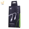 GREEN CELL KABEL KABGC31W GC POWERSTREAM USB-C - USB-C 30CM, POWER DELIVERY 60W, ULTRA CHARGE, QC 3.0, BIAŁY