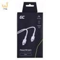 GREEN CELL KABEL KABGC31W GC POWERSTREAM USB-C - USB-C 30CM, POWER DELIVERY 60W, ULTRA CHARGE, QC 3.0, BIAŁY