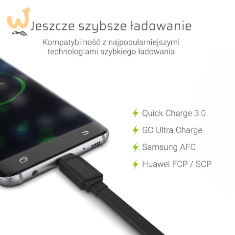 GREEN CELL KABEL USB - USB-C 25CM QUICK CHARGE 3.0 GREEN CELL KABEL USB - USB-C 25CM QUICK CHARGE 3.0