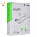 Kabel Belkin BoostCharge Braided Lightning to USB-A Cable 1m oplot White