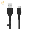 Kabel Belkin BoostCharge Flex USB-C to USB-A Cable 15W 3m Silicone Black