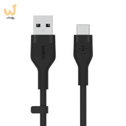 Kabel Belkin BoostCharge Flex USB-C to USB-A Cable 15W 3m Silicone Black