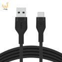 Kabel Belkin BoostCharge Flex USB-C to USB-A Cable 15W 3m Silicone Black