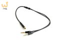 Kabel GEMBIRD CCA-418M (Mini Jack x2 M - 4-Pin, Jack stereo 3,5 mm F; 0,20m; kolor czarny)