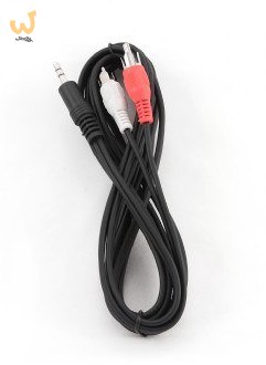 Kabel GEMBIRD CCA-458-2.5M (2x Cinch M - Mini Jack M; 2,5m; kolor czarny) Kabel GEMBIRD CCA-458-2.5M (2x Cinch M - Mini Jack M; 2,5m; kolor czarny)