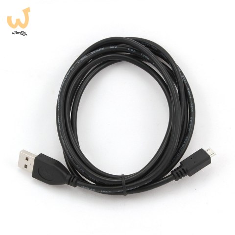 Kabel GEMBIRD CCP-MUSB2-AMBM-1M (Micro USB M - USB M; 1m; kolor czarny)