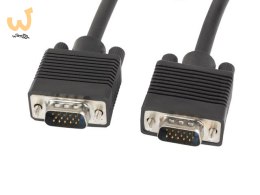 Kabel Lanberg CA-VGAC-10CC-0050-B (D-Sub (VGA) M - D-Sub (VGA) M; 5m; kolor czarny)