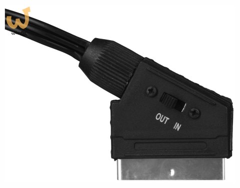 Kabel męski SAVIO CL-133 (SCART M - RCA x 3 M; 2m; kolor czarny) Kabel męski SAVIO CL-133 (SCART M - RCA x 3 M; 2m; kolor czarny)