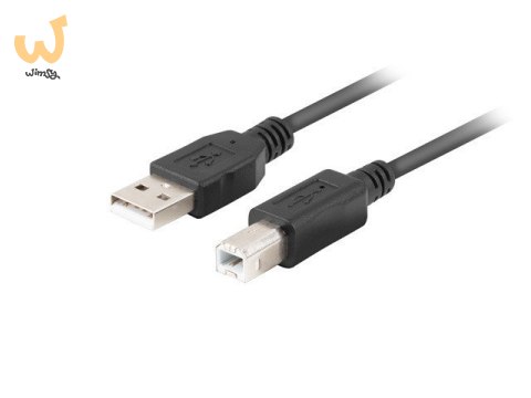 LANBERG KABEL USB-A->USB-B M/M 2.0 1M FERRYT CZARNY BOX CA-USBA-15CU-0010-BK LANBERG KABEL USB-A->USB-B M/M 2.0 1M FERRYT CZARNY BOX CA-USBA-15CU-0010-BK