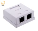 ALANTEC Gniazdo natynkowe UTP kat.6 2xRJ45