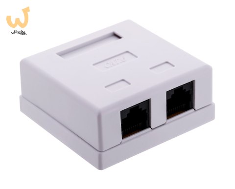 ALANTEC Gniazdo natynkowe UTP kat.6 2xRJ45 ALANTEC Gniazdo natynkowe UTP kat.6 2xRJ45