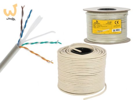 GEMBIRD UTP KABEL DRUT KAT 6 CCA ECA 305M SZARY GEMBIRD UTP KABEL DRUT KAT 6 CCA ECA 305M SZARY