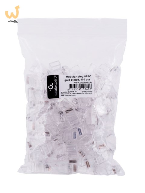 GEMBIRD WTYK RJ45 (100 SZTUK) KAT. 5E, UTP, 8P8C GEMBIRD WTYK RJ45 (100 SZTUK) KAT. 5E, UTP, 8P8C