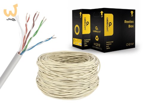Kabel UTP GEMBIRD UPC-5004E-SOL (UTP; 305m; kat. 5e; kolor szary) Kabel UTP GEMBIRD UPC-5004E-SOL (UTP; 305m; kat. 5e; kolor szary)