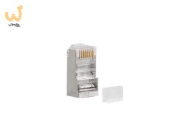 LANBERG WTYK SIECIOWY RJ45 (8P8C) KAT.6 FTP (100SZT) Z PROWADNICĄ DO LINKI I DRUTU