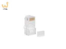 LANBERG WTYK SIECIOWY RJ45 (8P8C) KAT.6 UTP (100SZT) Z PROWADNICĄ DO LINKI I DRUTU