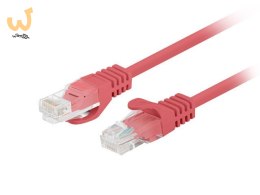 PATCHCORD KAT.6 UTP 1M CZERWONY FLUKE PASSED LANBERG 10-PACK